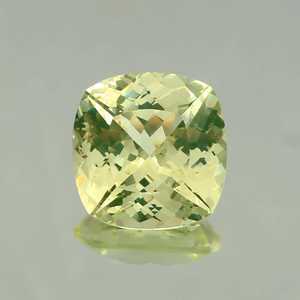 Pierre précieuse naturelle Chrysoberyl vert taille coussin certifiée IGI, pierre lâche légère pour la fabrication de bijoux et de bagues - Product Image 1
