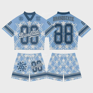 Camisetas de Fútbol Americano Retro Personalizadas al por Mayor, Estilo Urbano, Sublimación de Alta Calidad, Malla Transpirable, Corte Holgado - Product Image 5