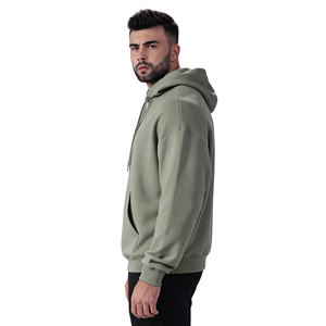 Sudadera con capucha unisex de felpa 100% algodón, personalizada con pedrería, de corte holgado y extragrande, con bolsillos, transpirable, antiencogimiento, con cremallera, para invierno, 550 gramos - Product Image 1
