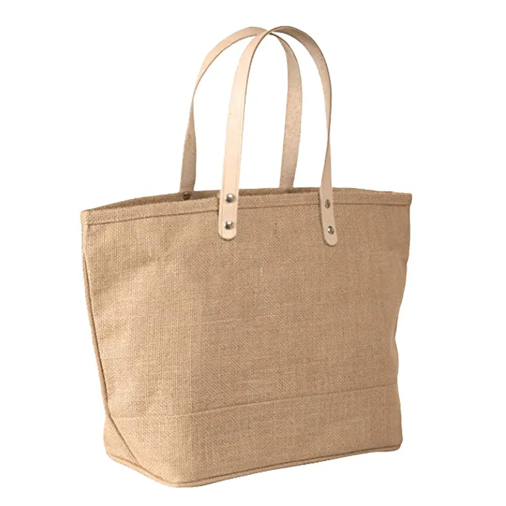 Baskı doğal çevre dostu jüt yeniden alışveriş çantası taşınabilir pamuk lüks sepet alışveriş çantası