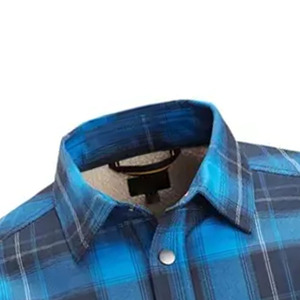 Chemise décontractée d'été pour homme à manches longues boutonnée, coupe décontractée, en flanelle respirante et écologique, fabricant OEM ODM pour l'exportation - Product Image 3