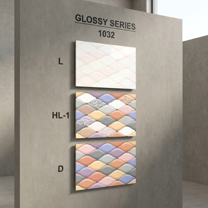 กระเบื้องผนังเซรามิกมันวาวขนาด200x300มม. ลาย3D เคลือบ20x30ซม. 12x8ดีไซน์อินเดีย - Product Image 2