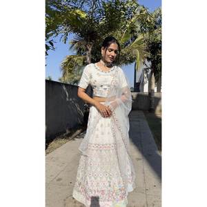 ชุดราตรีที่สวยได้รับความนิยมมากที่สุดชุดปาร์ตี้ lehenga choli - Product Image 4