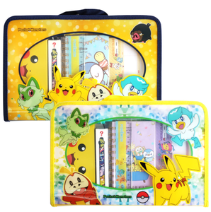 Pokemoned Pika Pika Stationery <b>Set</b> Korean Kids School Supplies Pencil Eraser <b>Notebook</b> Anime Gift for Children Wholesale - Product Image 1