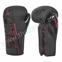 Gants de boxe professionnels de haute qualité à lacets, design Noctis, rembourrage amélioré des jointures, noyau en mousse moulé à la machine pour l'entraînement