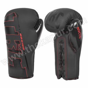 Guantes de Boxeo Profesionales de Alta Calidad con Cordones, Diseño Noctis, Acolchado Reforzado en los Nudillos, Núcleo de Espuma Moldeada a Máquina para Entrenamiento - Product Image 2