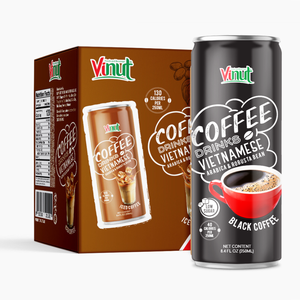 เครื่องดื่มกาแฟดำ vinut 250มล. โรบัสต้าอาราบิก้าปราศจากนมขวดอาราบิก้าปราศจากกลูเตน - Product Image 1