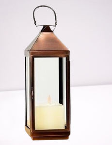 Classic Style Factory Selling Metal & Glass <b>Lantern</b> <b>Set</b> of 2 Pcs in Brass Antique Finish Candle <b>Lantern</b> for Outdoor & Home Decor - Product Image 2
