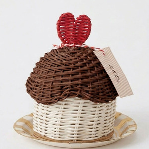 Graceful Green Rattan Cupcake <b>Box</b> Decorative Treat Basket Handwoven Candy Container For Garangao Festival Kids <b>Gift</b> Giving - Product Image 4
