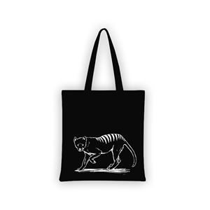 Bolsa de Mano Moderna con Diseño de Elefante Blanco de Sai Impex, Negra, Ecológica, Reutilizable, 100% Algodón, Anti-Bolsas - Product Image 5