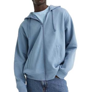 Sweat à capuche zippé surdimensionné pour homme de qualité supérieure, impression personnalisée du logo, streetwear, sweat à capuche double zip pour homme - Product Image 1