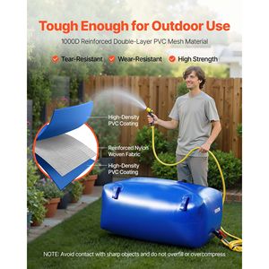 Serbatoio d'Acqua Portatile Pieghevole in PVC da 240 Litri, Grande Capacità, Resistente alle Perdite e allo Strappo, per Camper - Product Image 3