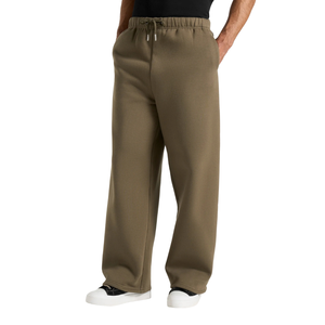 Mens Full Zip Hooded Eco-Friendly Streetwear Tracksuit Wide Leg <b>Trousers</b> Drawstring Waist Open Hem Regular Fit Casual Two Piece - Product Image 4