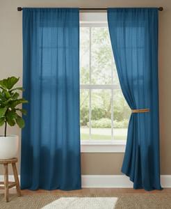 Cortinas de Algodón Lavado Hechas a Mano, Cortinas Decorativas para el Hogar, Cortinas de Lujo Color Rost o para Sala de Estar, Cortinas para Ventana - Product Image 6