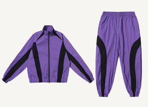 Conjuntos de chándal cortavientos de alta calidad para hombre, chaqueta impermeable para correr al aire libre con bolsillo con cremallera, traje cortavientos reflectante - Product Image 4