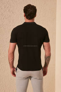 Impression de logo personnalisé 100% jersey de coton à manches courtes pour chemises hommes de qualité supérieure Offres Spéciales 2024 Design coupe régulière - Product Image 3