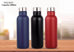 1000ml Lightweight Stainless Steel Vacuum Insulated <b>Water</b> <b>Bottle</b> with Premium Design Flip Lid Reusable for Office & Travel - Product Image 3