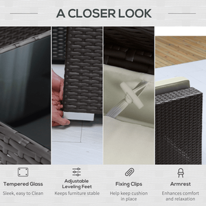 ชุดเฟอร์นิเจอร์ลานพร้อมชิ้นส่วนสำหรับการใช้ชีวิตกลางแจ้ง - Product Image 6