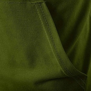 <b>Men's</b> Olive Green Hooded T-Shirt Slim Fit <b>Short</b> <b>Sleeve</b> Quick Dry Knitted Casual Summer Wear - Product Image 3