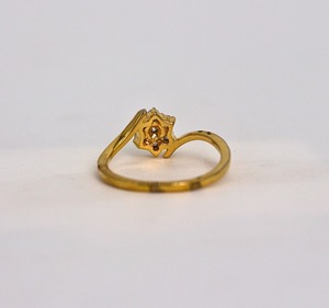 Anillo de Oro Amarillo Sólido de 14K con Diamante Cultivado en Laboratorio de 1 Quilate, Corte Redondo, Brillante y Pulido, Anillo de Boda para Mujer, Color D a G, Claridad IF SI2 - Product Image 6