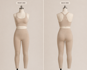 Ensemble de yoga sans couture personnalisé pour femmes, leggings taille haute, soutien-gorge de sport, ensemble de fitness pour la salle de sport, vente en gros OEM, vêtements de sport - Product Image 2