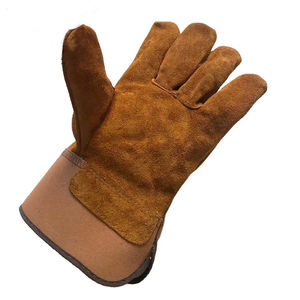 Gants de travail de sécurité en cuir de vachette de haute qualité, respirants et durables, couleurs et tailles personnalisables - Product Image 1