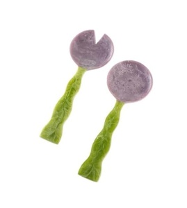 Service à salade en résine de design haut de gamme, cuillère à salade et cuillère de service en époxy, pour la cuisine, la maison et les hôtels, au prix le plus bas. - Product Image 1