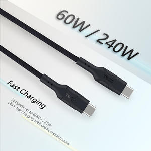 Cable de Carga Rápida Tipo-C de 60W, 2026, con Trenzado de Cobre Puro y Revestimiento de PVC, 1M, para Banco de Energía, Android, iOS, Computadora, Teléfonos Móviles y Automóviles - Product Image 5