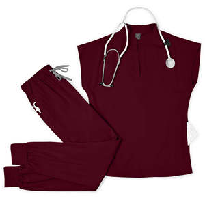 Uniformes Médicos Unisex ZELD MOTO, Conjuntos de Uniformes para Enfermeras de Hospital, Estilo Moderno y Elegante, Trajes de Uniforme de Poliéster/Algodón - Product Image 5