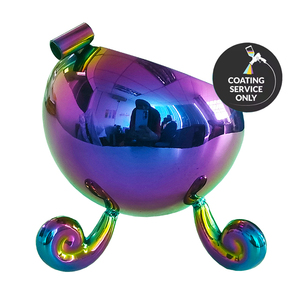 High Quality PVD <b>Titanium</b> Rainbow Coating Service for Metal Accessories with Vibrant Colors and Long Lasting Finish - Product Image 1