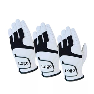 Gants de golf en cuir véritable Cabretta OEM - Doux, respirants, durables, à doigts entiers, avec sangle de poignet réglable - Product Image 5