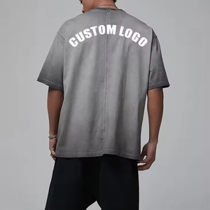 เสื้อยืดทรงบ็อกซี่ฟิต ผ้าฝ้ายออร์แกนิค 100% แบบเฟรนช์เทอร์รี่ ทรงหลวมสไตล์ฮิปฮอป น้ำหนัก 300 GSM สำหรับผู้ชาย สามารถสั่งทำได้ - Product Image 1