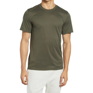 Camiseta de Algodón Grueso para Hombre, Negra, 100% Algodón, Manga Corta, Corte Regular, Transpirable y de Secado Rápido - Product Image 1