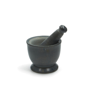 Mortero y Pilón de Mármol Negro Indio Hechos a Mano, Molinillo de Especias, Triturador de Hierbas, Utensilio de Cocina Duradero, Apto para Horno, Venta al por Mayor - Product Image 3
