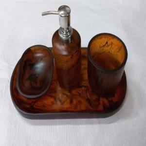 Elegant <b>White</b> Oval Polyresin <b>Bathroom</b> <b>Set</b> Durable <b>Accessories</b> Wholesale - Product Image 1