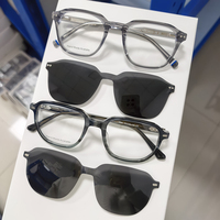 Lunettes de soleil polarisées unisexes pour hommes et femmes, à clipser sur les lunettes de vue, de haute qualité, à la mode, fabriquées à la main en acétate, protection UV, design OEM