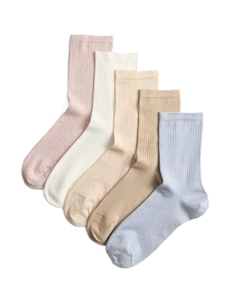 Calcetines de Punto de Color Sólido de Alta Calidad para Mujer, Calcetines de Algodón Transpirable para Uso Diario, con Logotipo Personalizado - Product Image 5