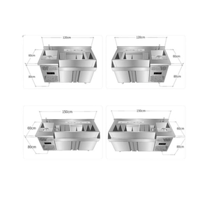 Tanque de hielo de doble temperatura para mini bar de té de burbujas, OEM/ODM - Product Image 3