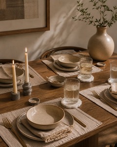 Ensemble de sous-verres en marbre en promotion avec tapis en pierre naturelle pour tasses à café et verres à vin, idéal pour la maison moderne, la cuisine et la table à manger - Product Image 4