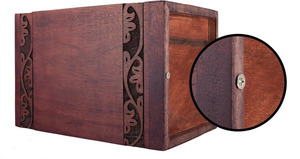 Urnes funéraires en bois pour adultes, urnes de crémation artisanales en bois poli, urnes funéraires à bas prix - Product Image 3