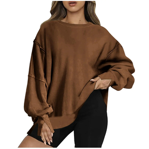 Sudadera de Moda de Invierno para Mujer, Color y Diseño Personalizables, Transpirable, Ecológica, Poliéster/Algodón, Servicio OEM - Product Image 4