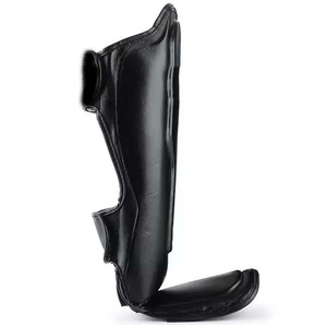 New Sports Safety Cowhide Leather Shin <b>Foam</b> <b>Pad</b> MMA Kick Boxing Leg Guards and Shin Guard Protective Foot Gear - Product Image 5