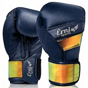 Gants de boxe MMA personnalisés avec logo imprimé, en cuir PU, fermeture auto-agrippante, unisexe, pour sac de frappe lourd, entraînement - Product Image 3