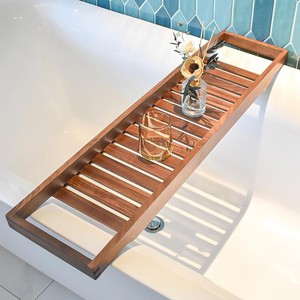 Wood Bathtub <b>Tray</b> <b>Caddy</b> Bathroom <b>Bath</b> <b>Tray</b> for Tub Amenity <b>Tray</b> <b>Bath</b> Accessories, Spa Gift Wholesale Supplier from Vietnam - Product Image 2