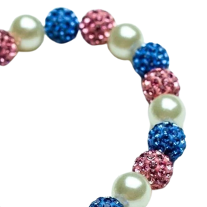 Crystal and Pearl Beaded Associate <b>Bracelet</b> <b>Stretch</b> Wrist Jewelry Accessory for Women Everyday Gift Wear Elegant Design Plus Set - Product Image 3