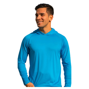 Private Label Sublimated Men's Fishing Jersey Hooded Outdoor Performance Anti-Bacterial UPF 50 Quick Dry Breathable - Product Image 1