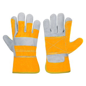New Latest Design Wholesale Price Men Leather Working <b>Gloves</b> Men Good Quality Waterproof Leather Working <b>Gloves</b> - Product Image 5