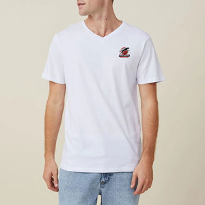 Diseña Tu Propio Logotipo, Camisetas de Cuello en V para Hombre Hechas de Algodón, Diseño Personalizado, Camisetas de Cuello en V para Hombre Estilo Urbano - Product Image 1