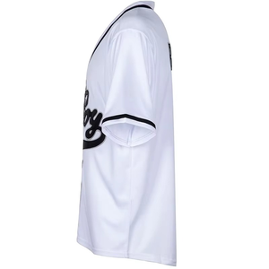 Camiseta de Béisbol con Logotipo Personalizado, Botones Cortos, Alta Calidad, 100% Poliéster, Colores Personalizables, Tallas Grandes, Transpirable, Secado Rápido - Product Image 5