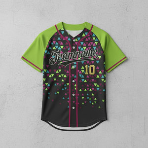 เสื้อเบสบอลผู้ชายแบบ OEM ติดกระดุม แขนสั้น สไตล์ฮิปฮอป ชุดกีฬา เสื้อเบสบอลแบบกำหนดเอง เสื้อซอฟต์บอลเปล่า - Product Image 4